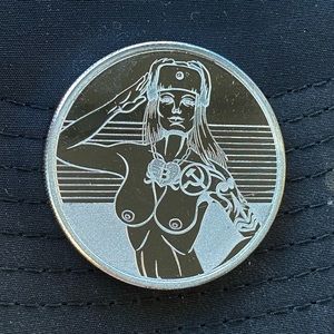 1oz Silver Nude Round